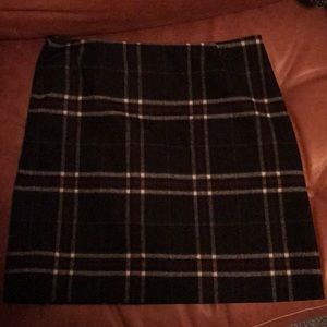 Wool mini skirt